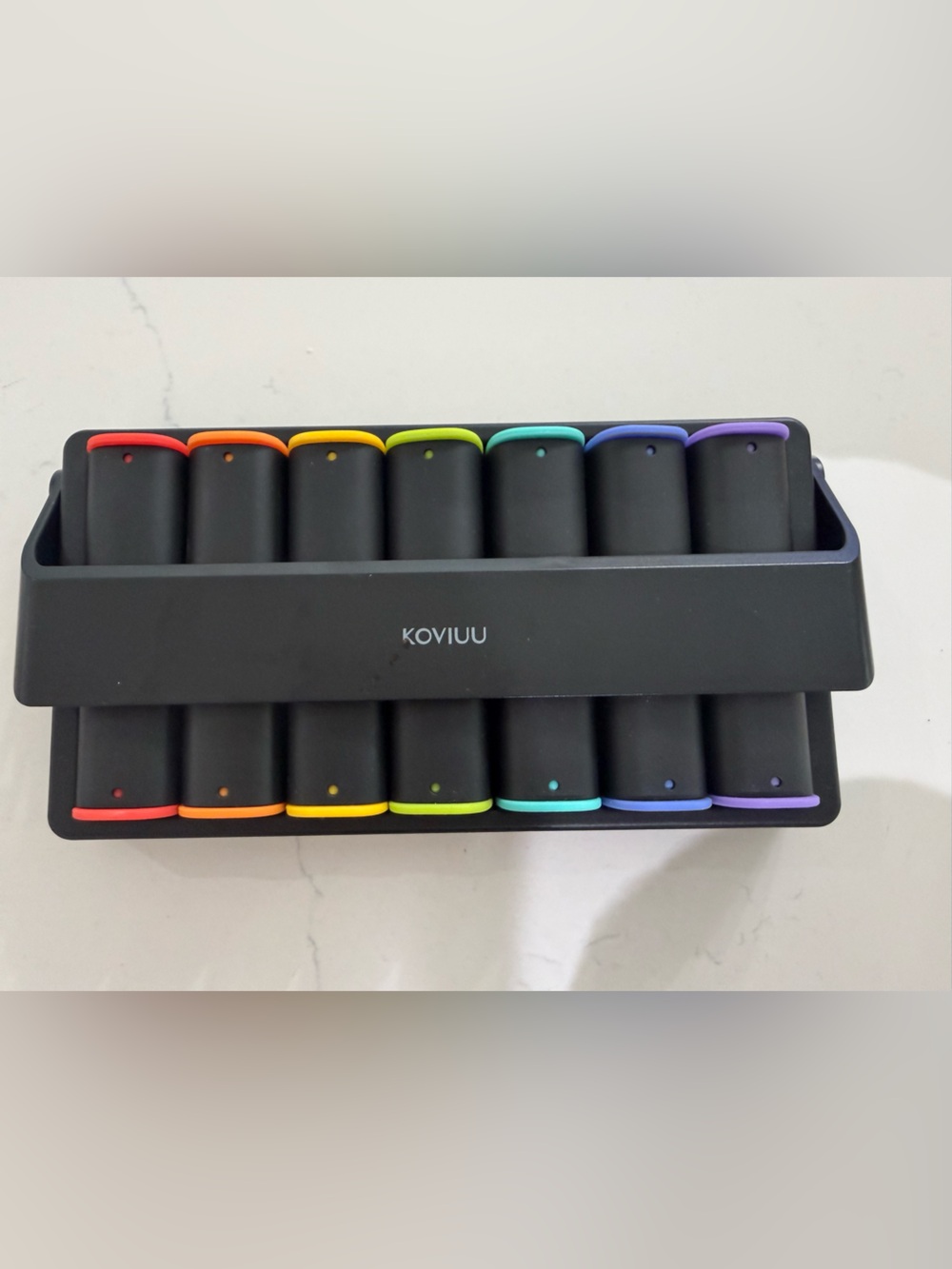 Rainbow Silicone Organizer - Black
